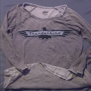 Lucky Brand Grayish green Thunderbird Top